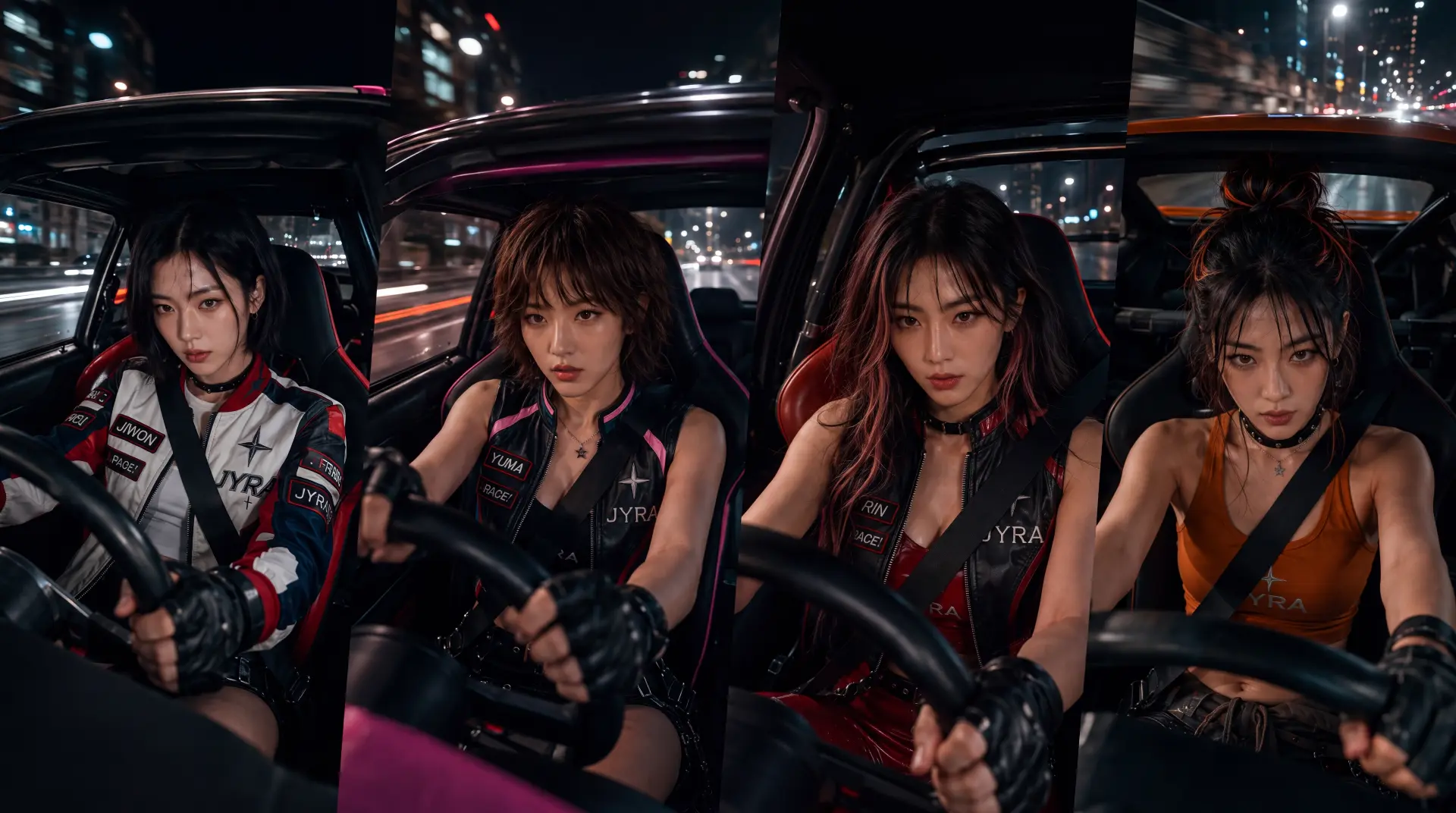 JYRA Season 01 cast — Jiwon, Yuna, Rin and Aira